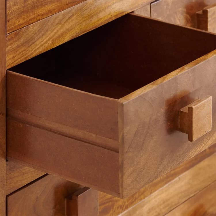 IndiFash Antique Wooden Chest of 6 Drawers thumbnail 4