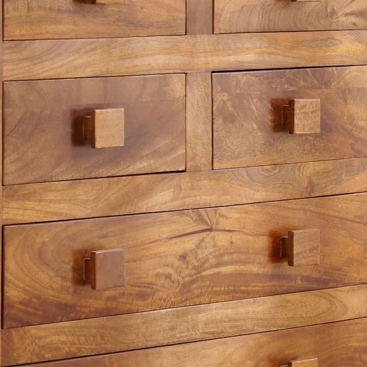 IndiFash Antique Wooden Chest of 6 Drawers thumbnail 5