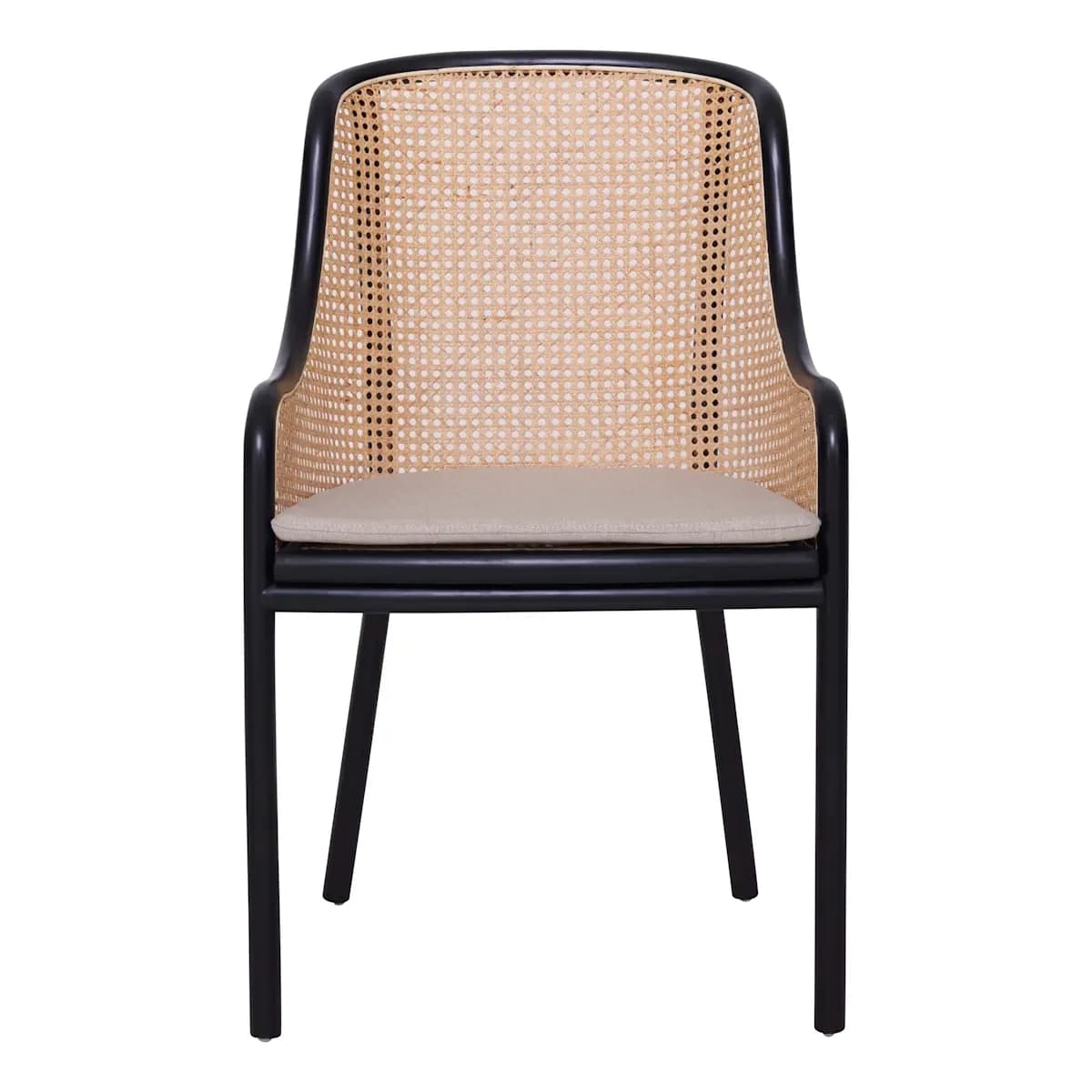 IndiFash Black Dining Wooden Chair