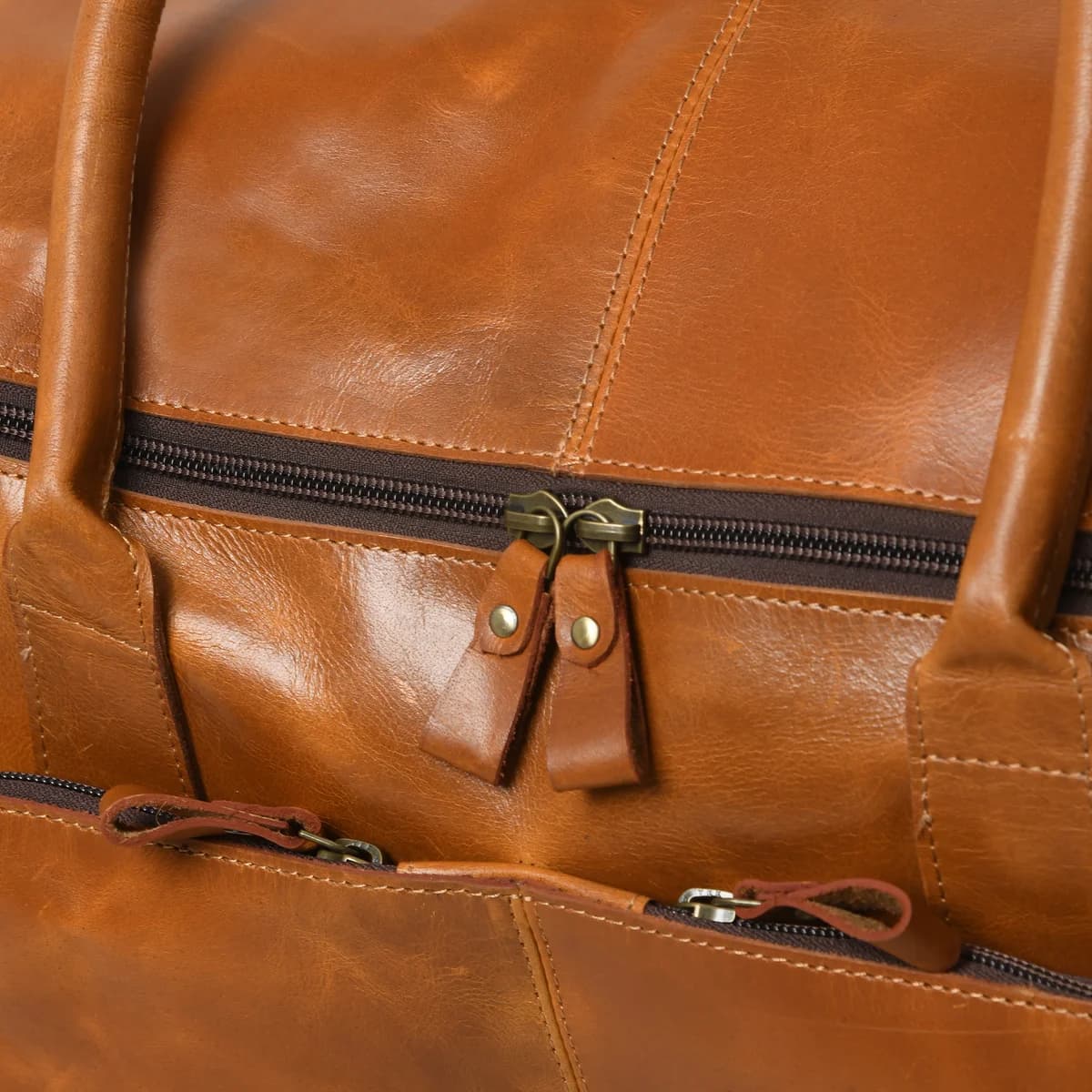 IndiFash -20 inch buffalo leather duffle bag |100% Genuine Leather thumbnail 6