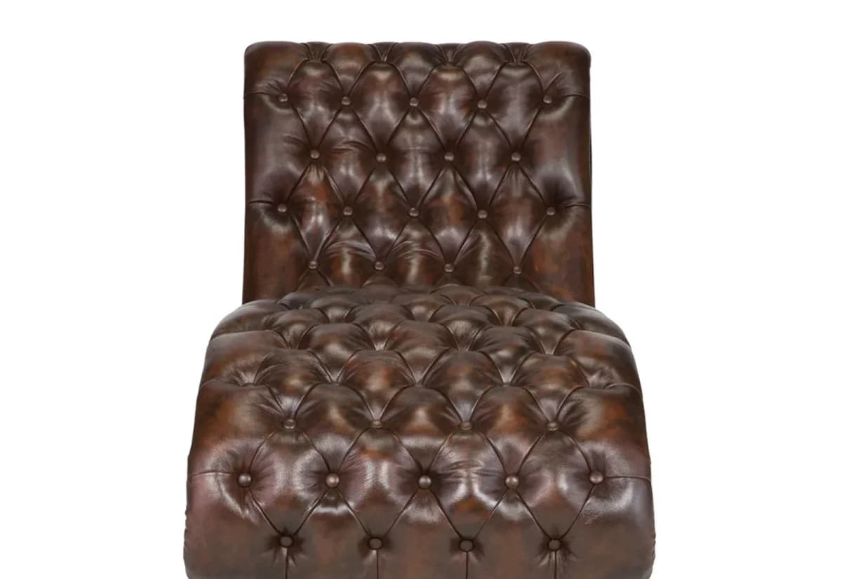 IndiFash Colonial Brown Chesterfield lounge thumbnail 3