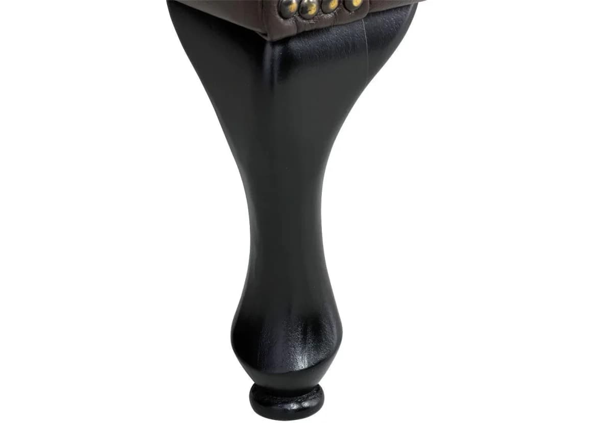 IndiFash Colonial Brown Chesterfield Wing Chair -IndiFash thumbnail 4