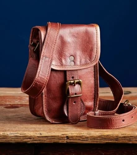 IndiFash - Handcrafted Mobile Sling Bag & laptop bag | 100% Genuine Leather thumbnail 4