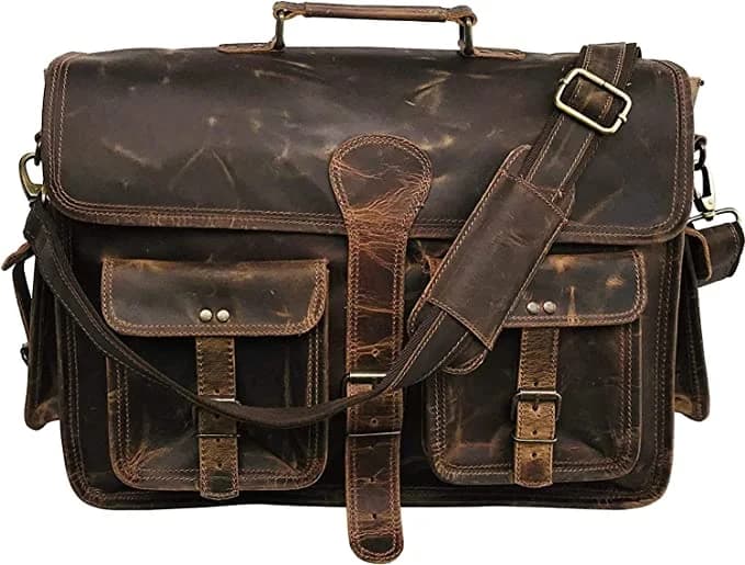 IndiFash Large Duffel Luggage leather Travel Bag Duffel bag