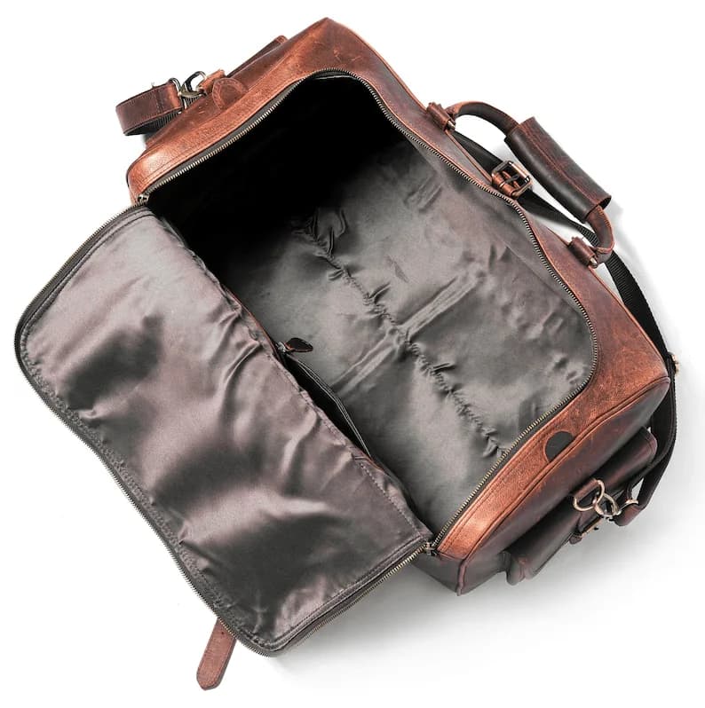 IndiFash Leather Duffle Bag - Elegance and Functionality in One thumbnail 4
