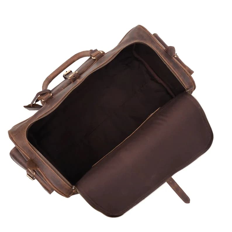 IndiFash Leather Duffle Bag for Men - Stylish and Durable Travel Bag thumbnail 3