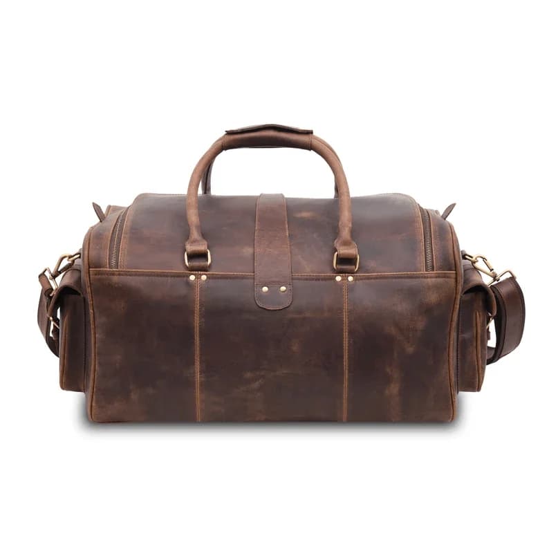 IndiFash Leather Duffle Bag for Men - Stylish and Durable Travel Bag thumbnail 5