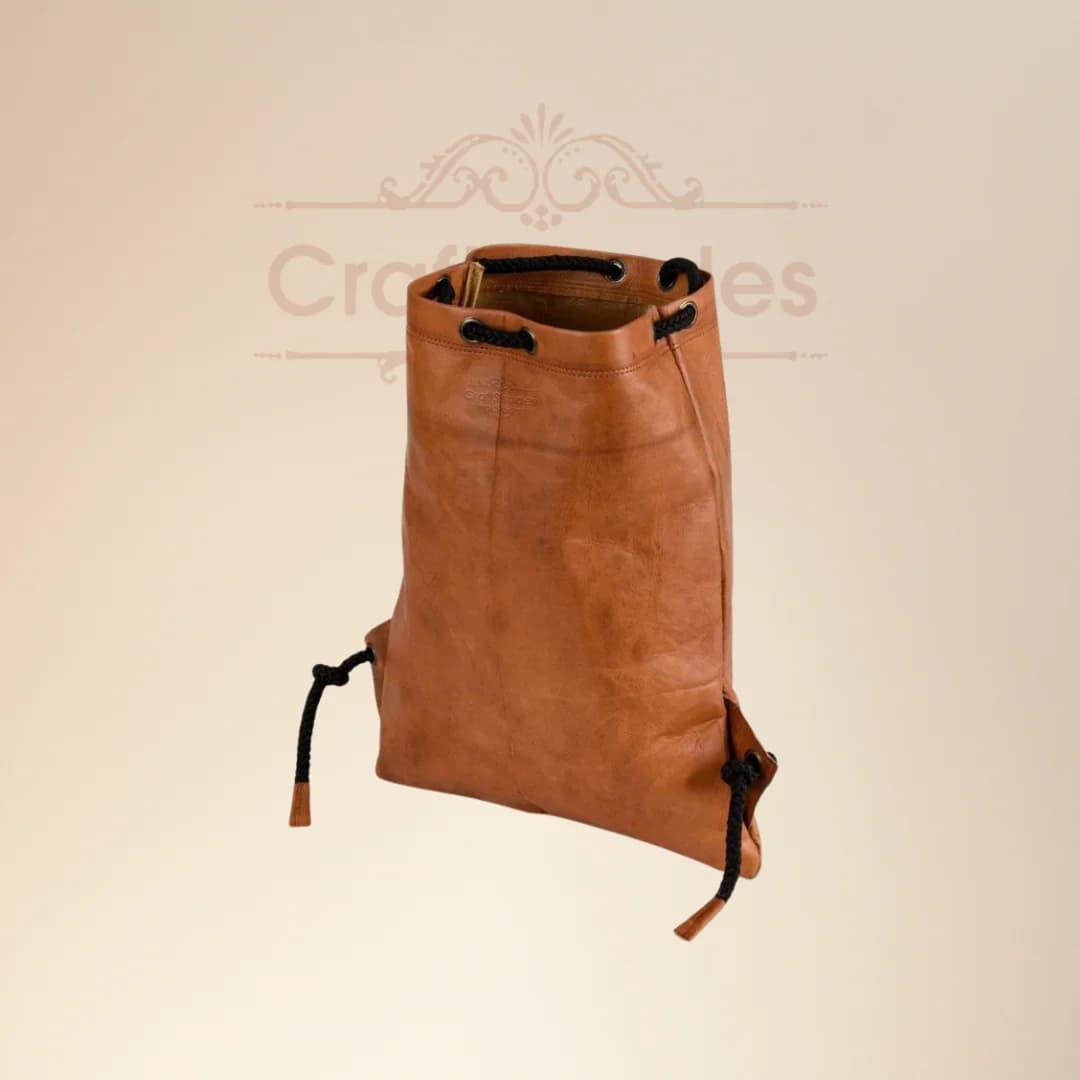 IndiFash -Leather 12*16 inch Gym Bag | 100% Genuine Leather thumbnail 3
