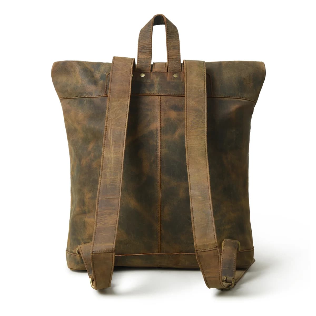IndiFash Vintage buffalo leather backpack for men’s & womens thumbnail 4