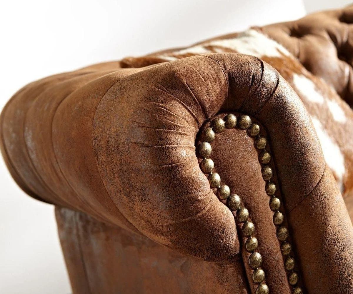 IndiFash Vintage Chesterfield 3 Seater Sofa thumbnail 5