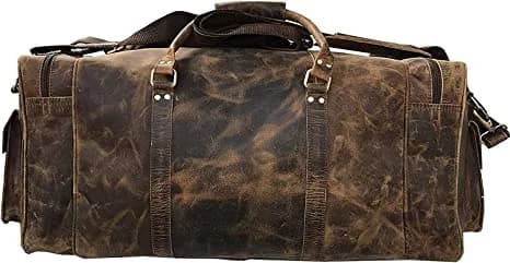 IndiFash Large 28 inch duffel bags for men leather travel bag thumbnail 2