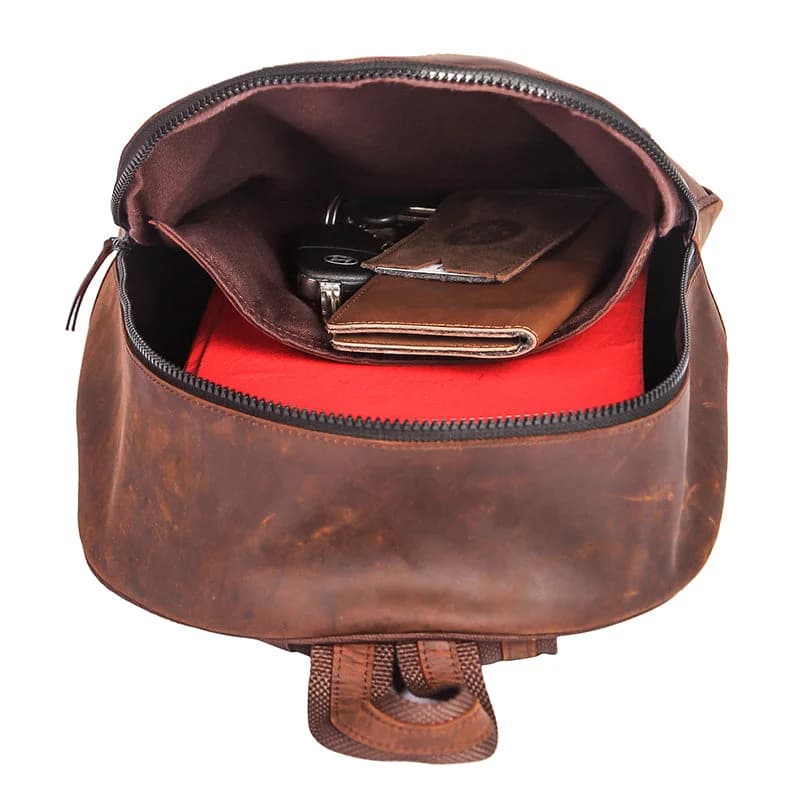 Leather Backpack for Men thumbnail 5