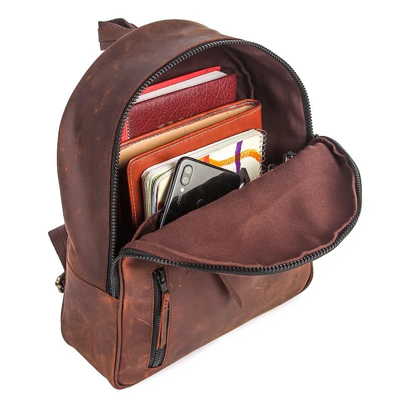 Leather Backpack for Men thumbnail 8