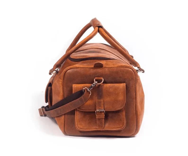 Handcrafted Heritage Leather Duffle Bag thumbnail 6