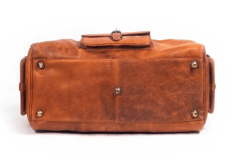 Handcrafted Heritage Leather Duffle Bag thumbnail 8