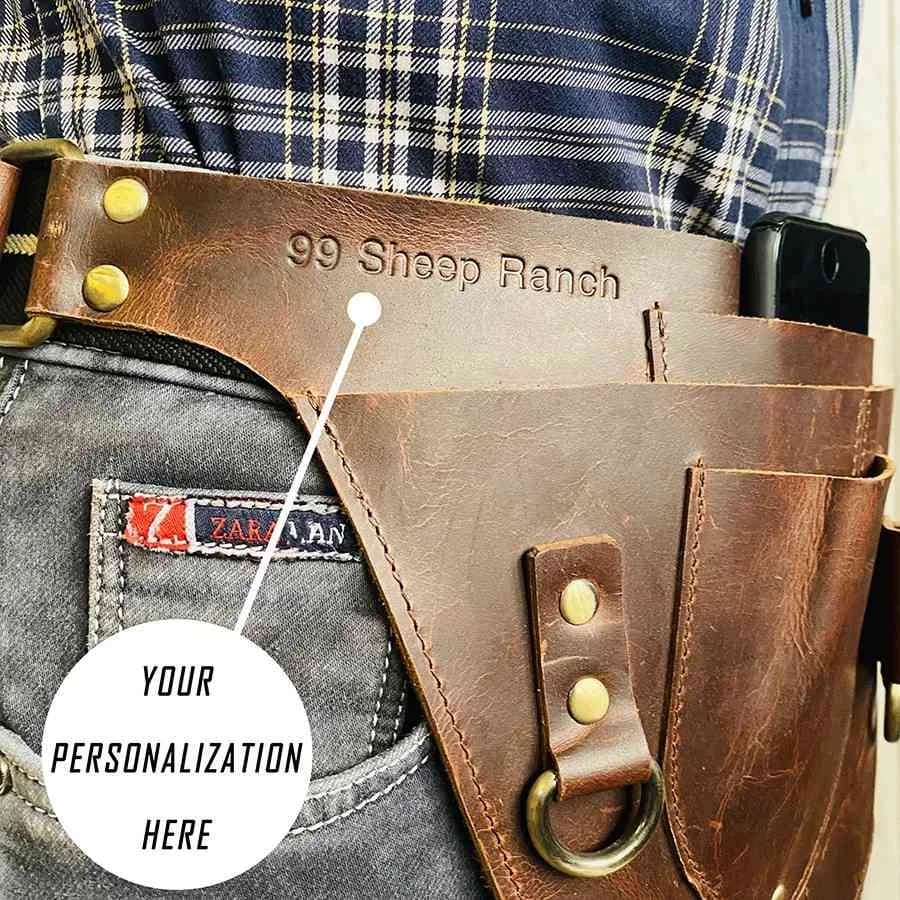 Leather Gardening Tool Belt thumbnail 7