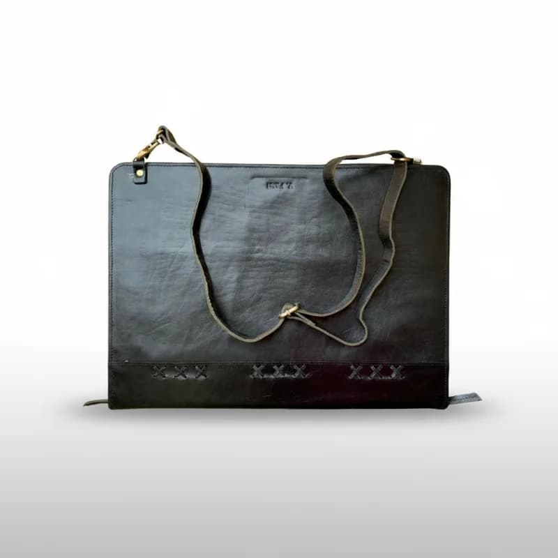 Leather Strap for Laptop Sleeve thumbnail 2