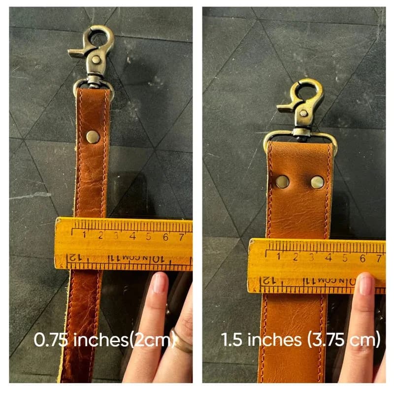 Leather Strap for Laptop Sleeve thumbnail 6