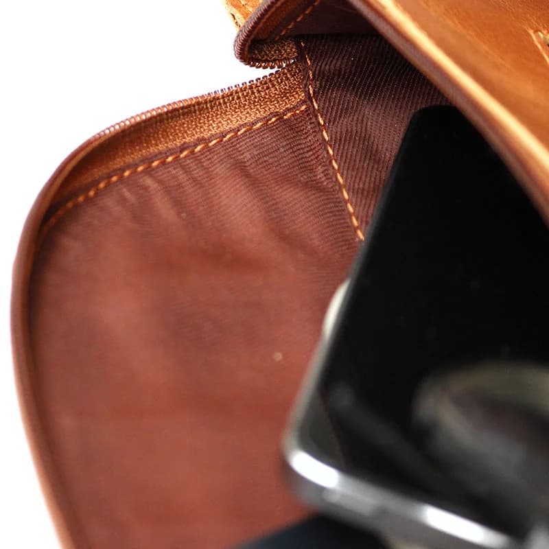 Leather Waist Bag Brown thumbnail 6