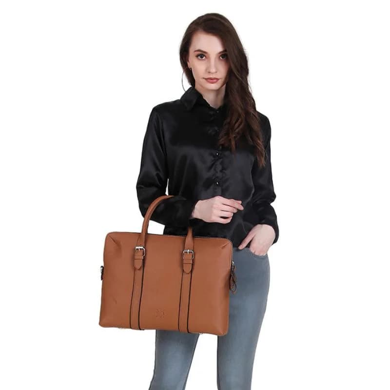 Lévo Laptop Bag Tan thumbnail 10