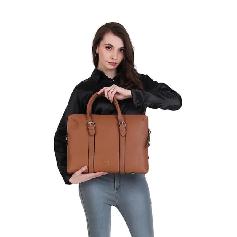 Lévo Laptop Bag Tan thumbnail 11