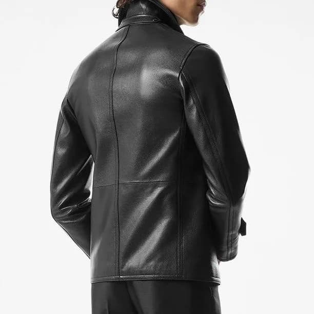 Liam Premium Genuine Leather Sailor Jacket for Men thumbnail 4
