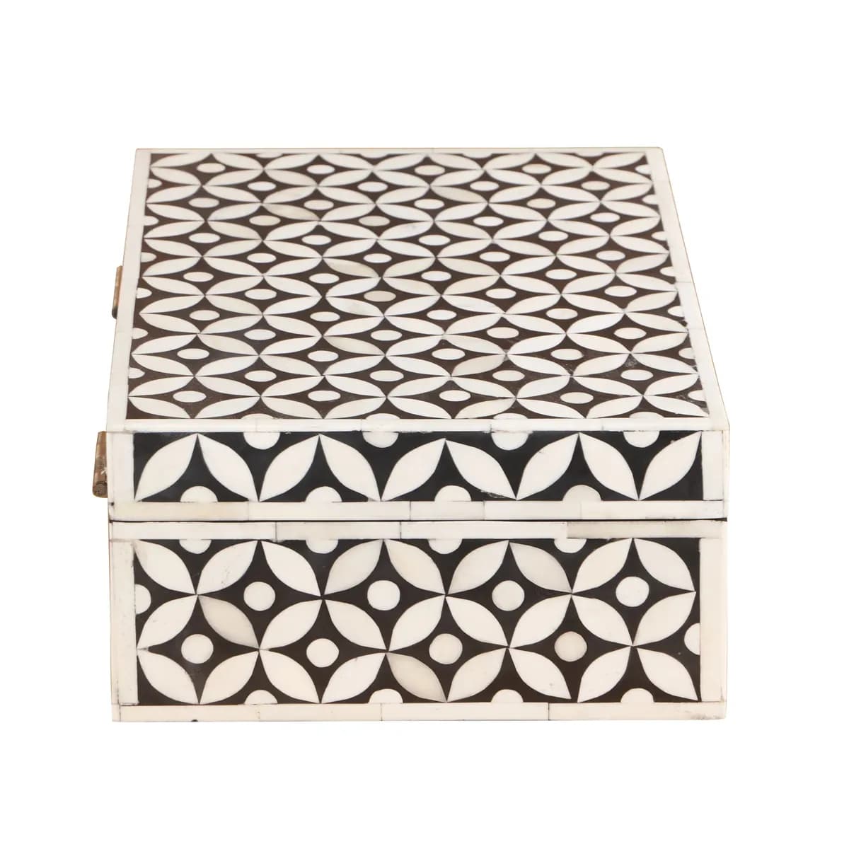 Bone Inlay Box - Medium Black Geometric thumbnail 3