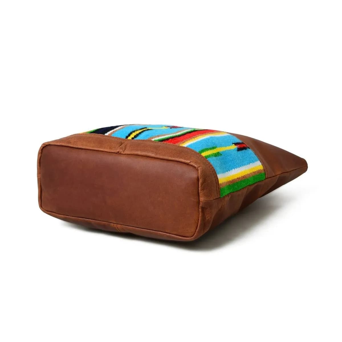Multicoloured Leather Tote Bag thumbnail 8