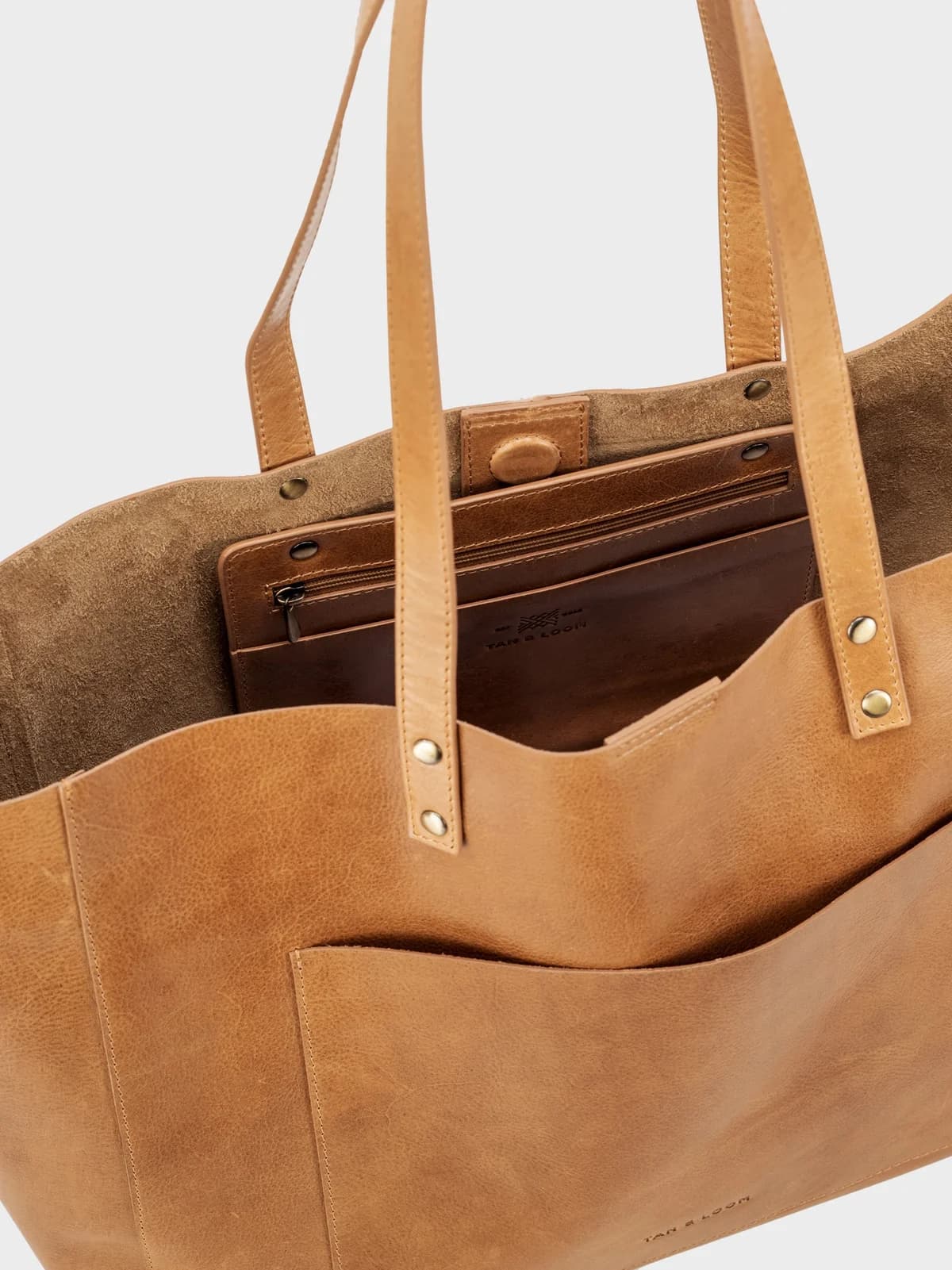 Old Fashioned Top Closure Tote (Tuscany Tan) thumbnail 5