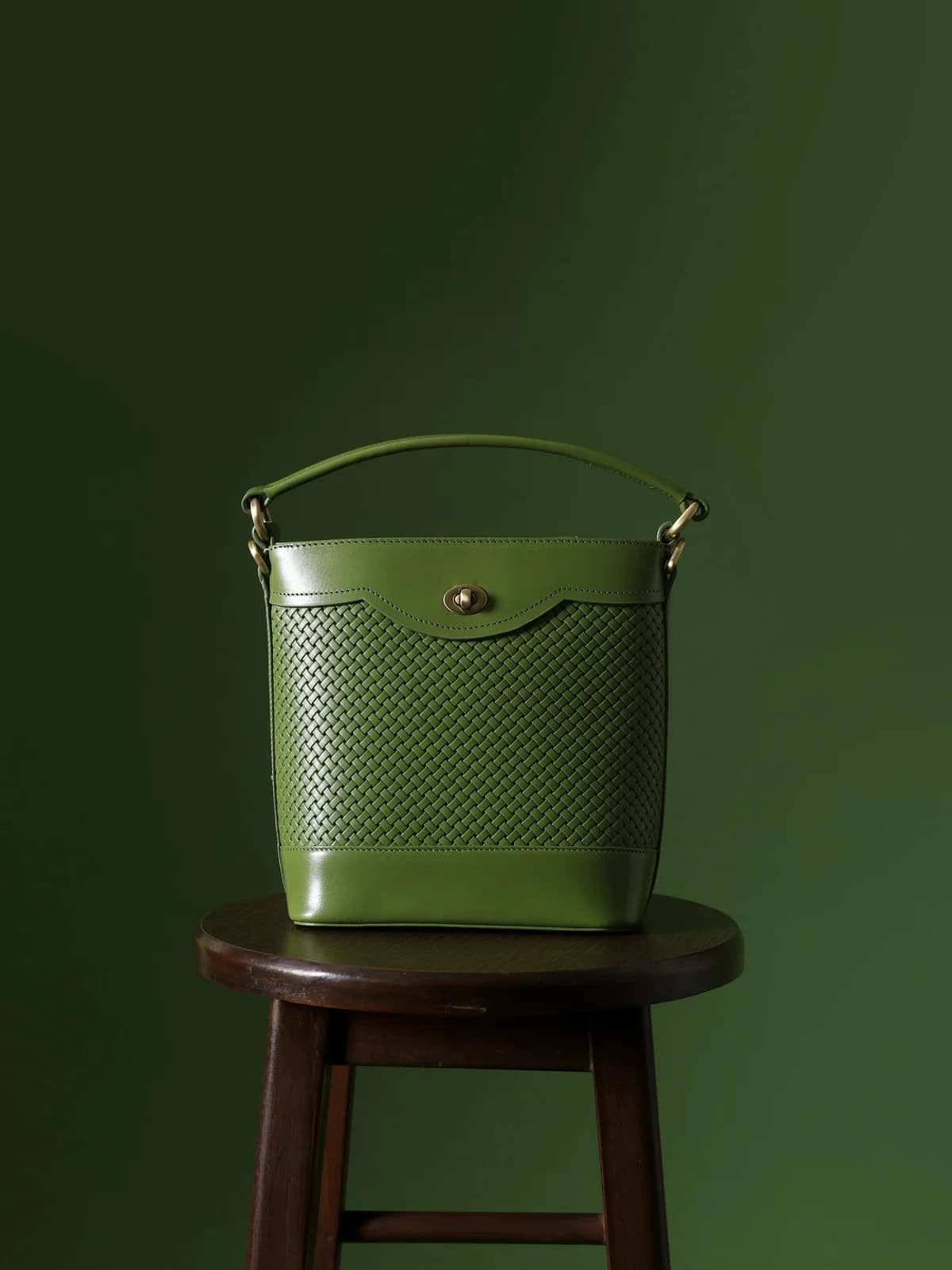Portobello Bucket Bag (Matcha) thumbnail 6