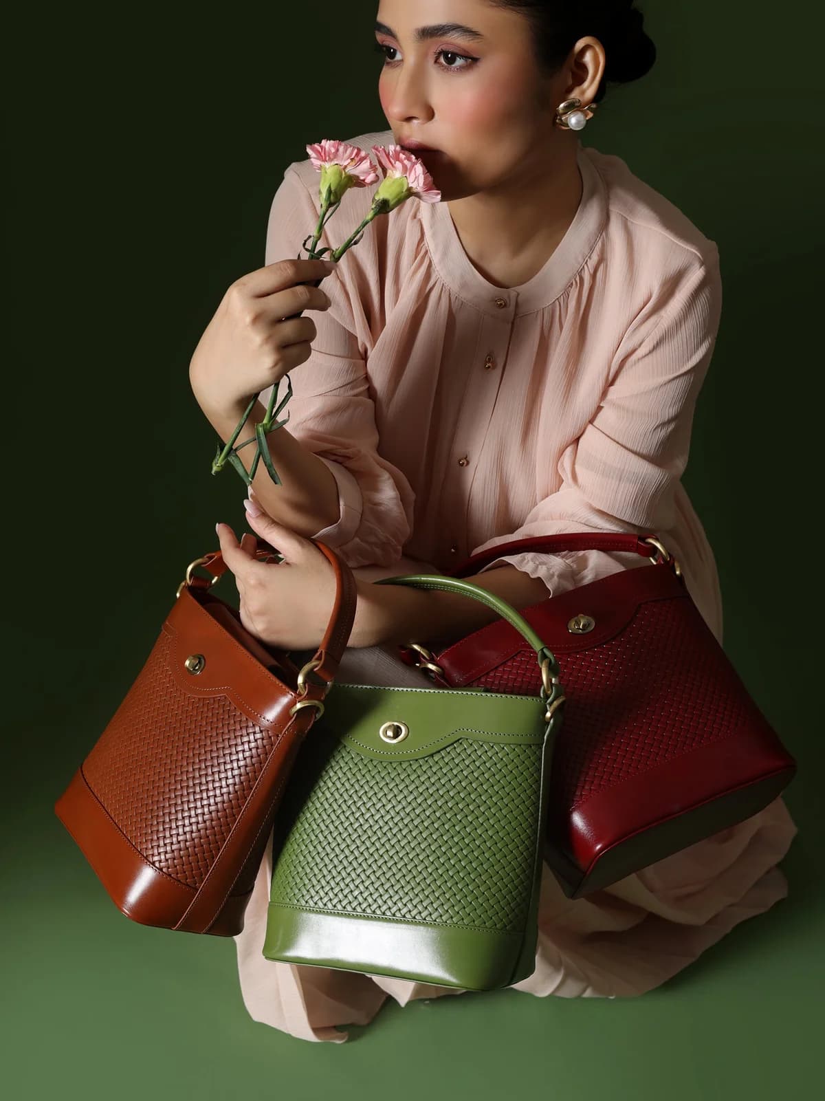 Portobello Bucket Bag (Matcha) thumbnail 7