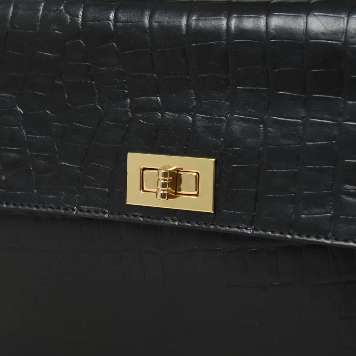 IndiFash - Handcrafted Unique Sling Buffalo Leather Bag for Women’s black thumbnail 6
