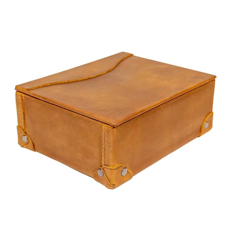 Premium Leather Desk Organizer Box thumbnail 3