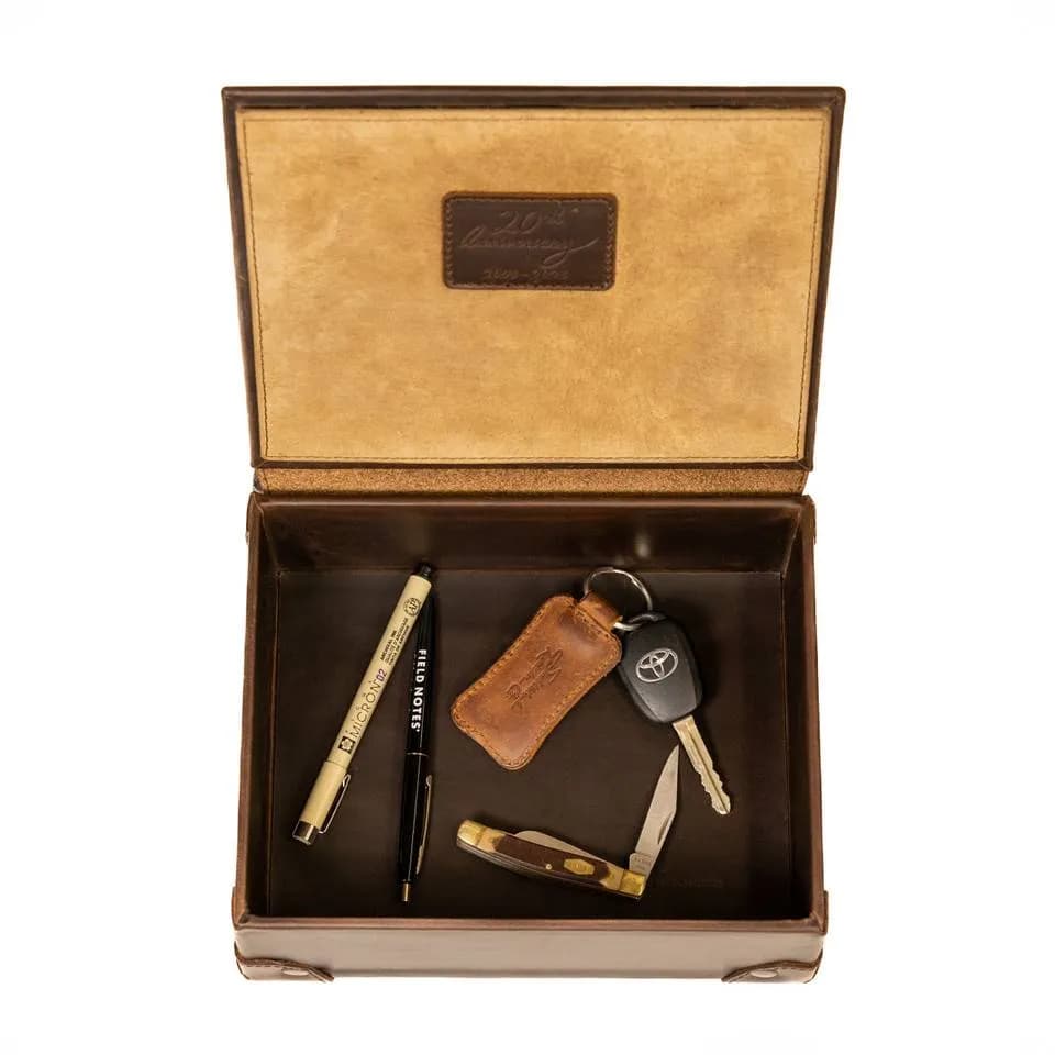 Premium Leather Desk Organizer Box thumbnail 6