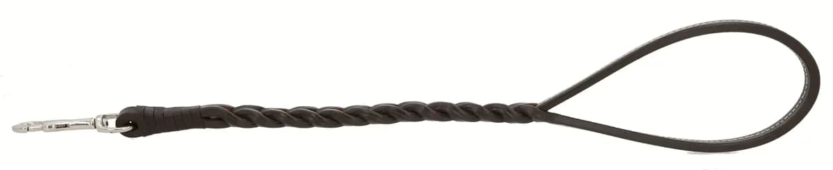 Premium Leather Traffic Dog Leash - Short Control Lead thumbnail 4