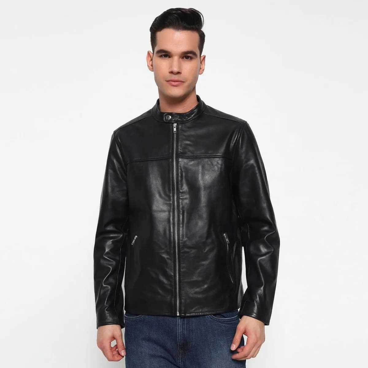 Prime Black Biker'S Men Jacket