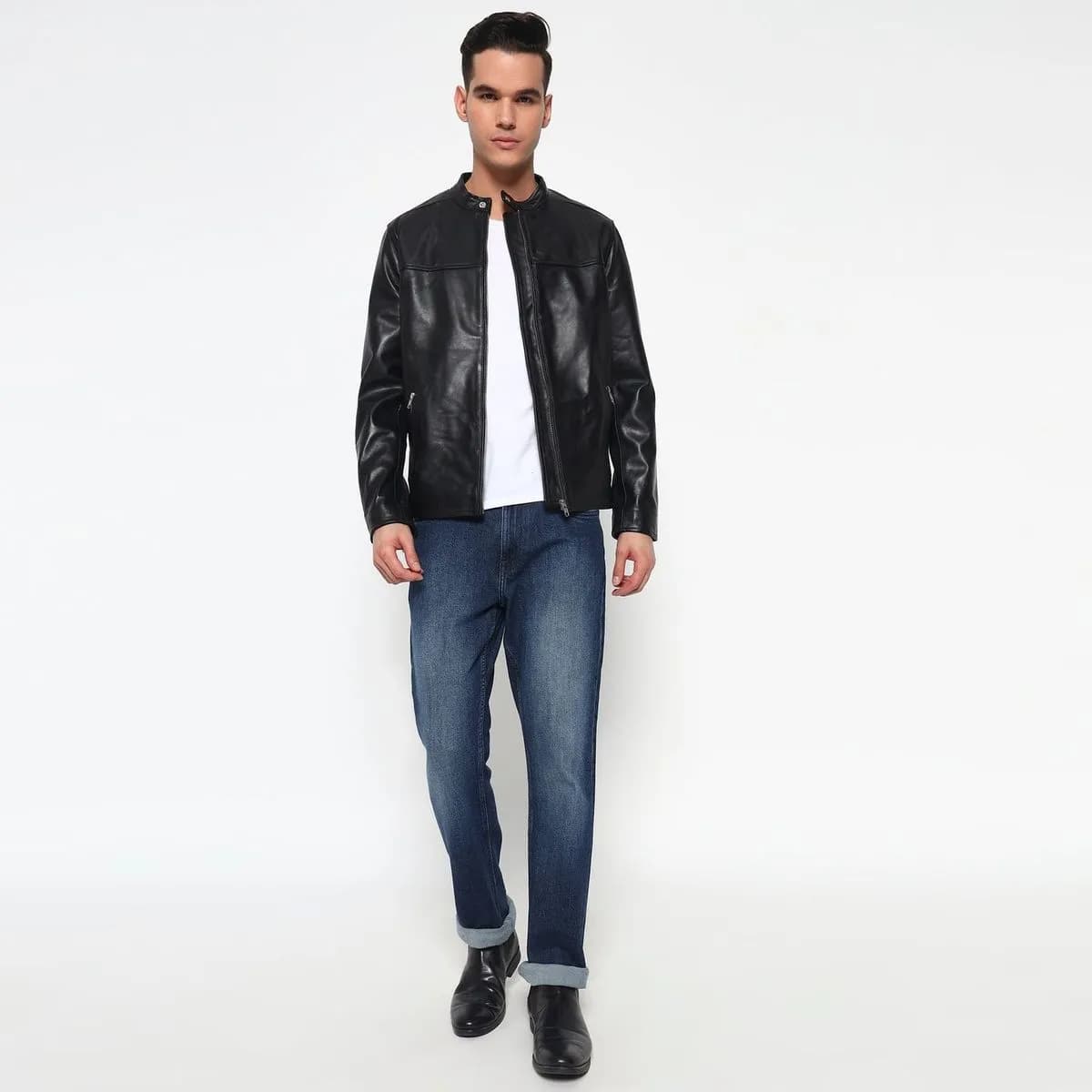 Prime Black Biker'S Men Jacket thumbnail 7