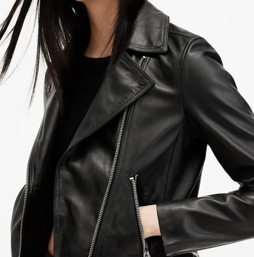 Priya Slim Fit Leather Jacket for Women thumbnail 3