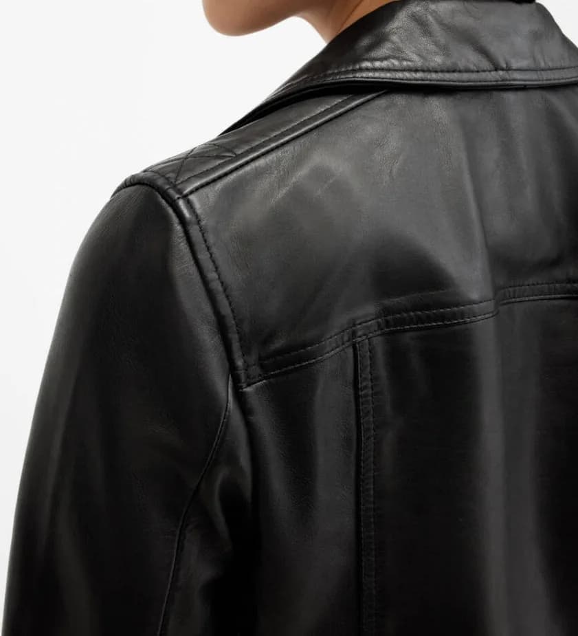 Priya Slim Fit Leather Jacket for Women thumbnail 4