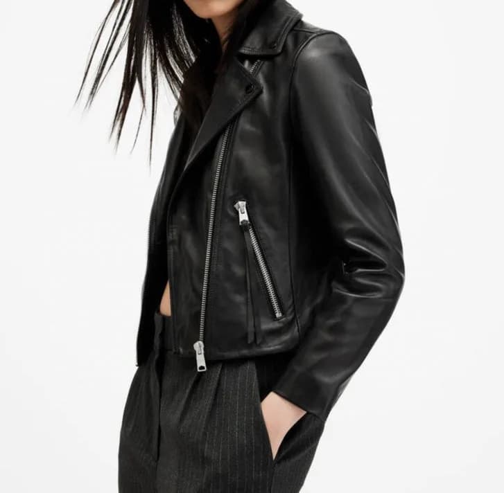 Priya Slim Fit Leather Jacket for Women thumbnail 5