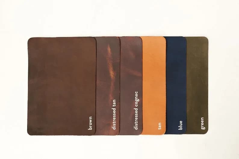 Round Leather Placemats Set thumbnail 4