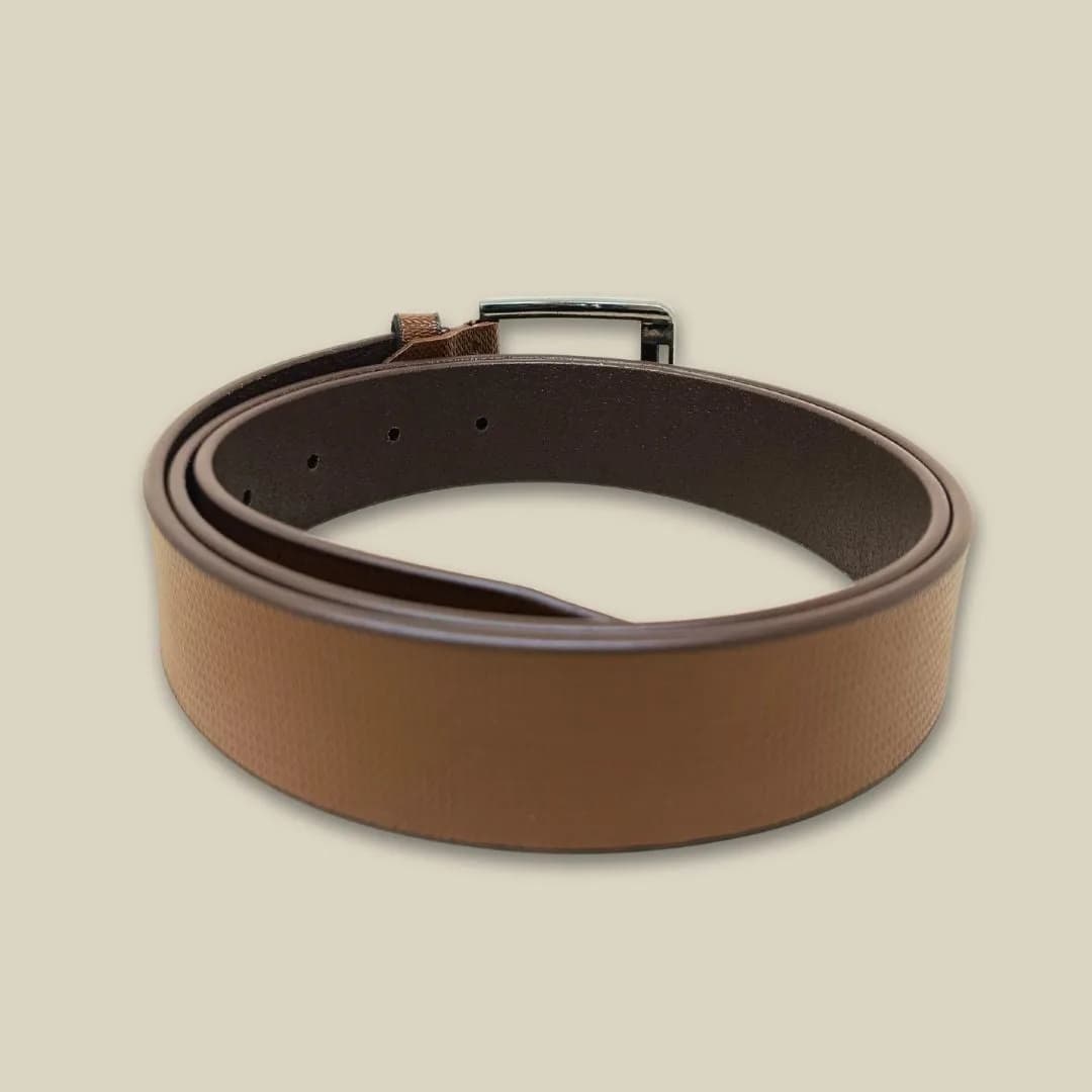 Shams AR Mens Brown Genuine Leather Formal & Casual Belt thumbnail 2