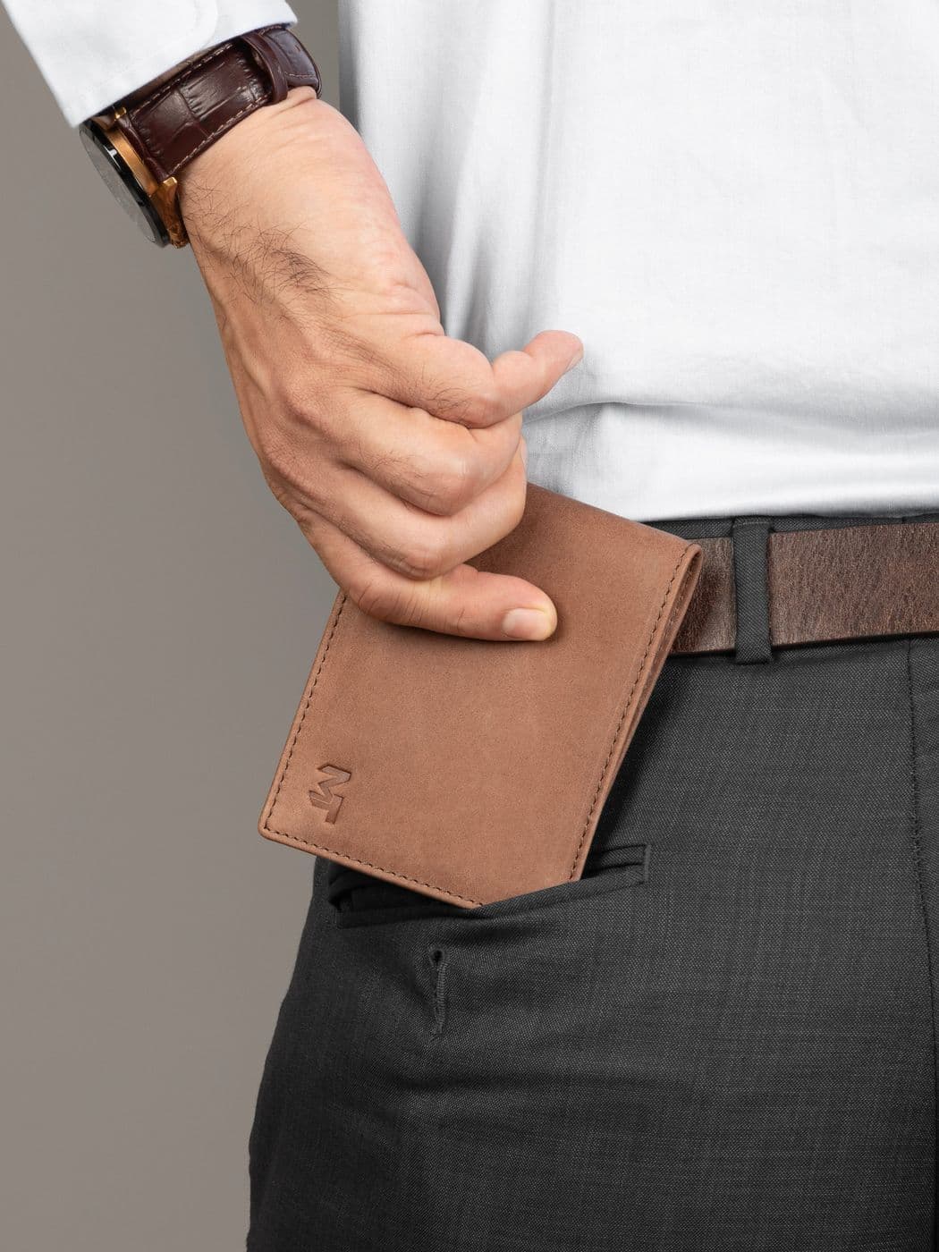 Matte Brown Slate Cash & Card Holder thumbnail 6