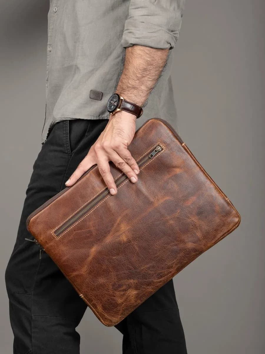 Tan Laptop Sleeve thumbnail 6