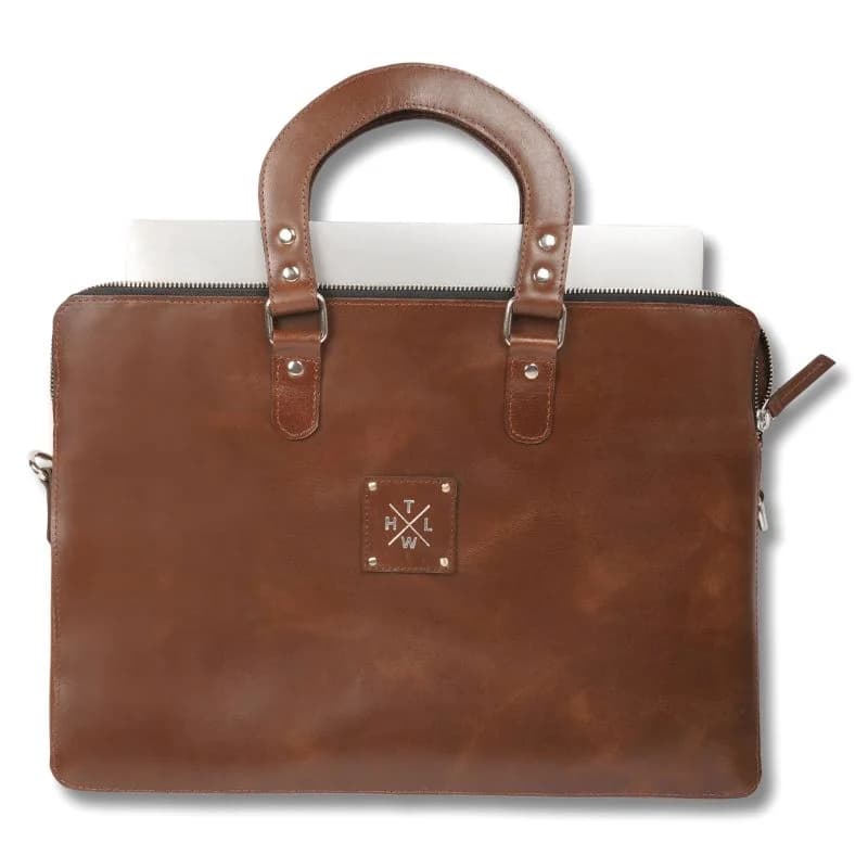 Timeless Leather Laptop Bag thumbnail 6