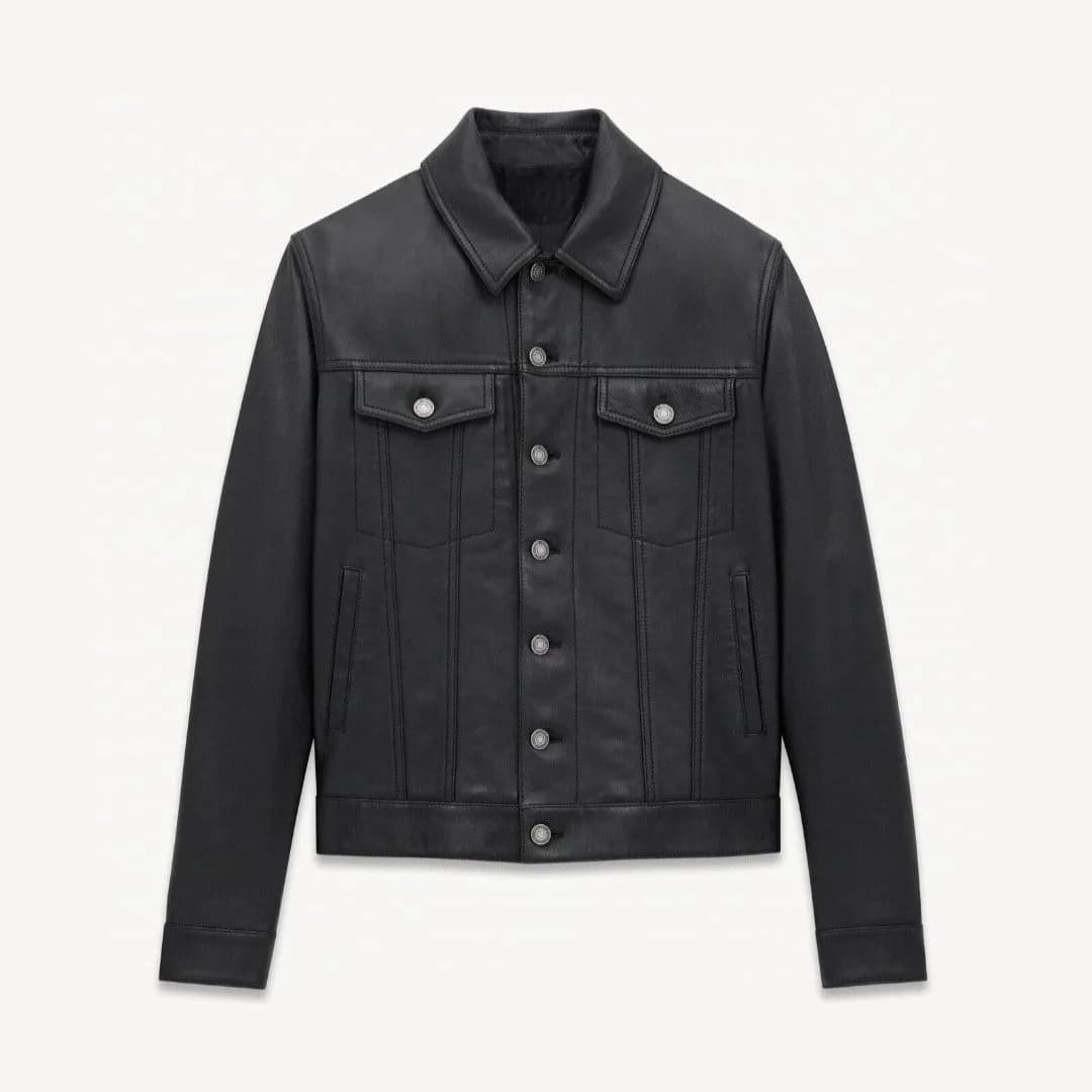 Vicky Premium Genuine Leather Shirt Style Jacket for Men thumbnail 2