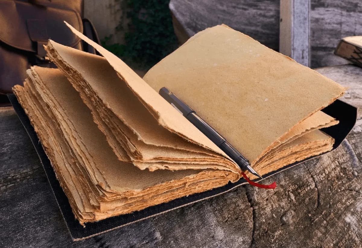 Vintage Floral Lock Leather Diary with Wrap Strap thumbnail 2