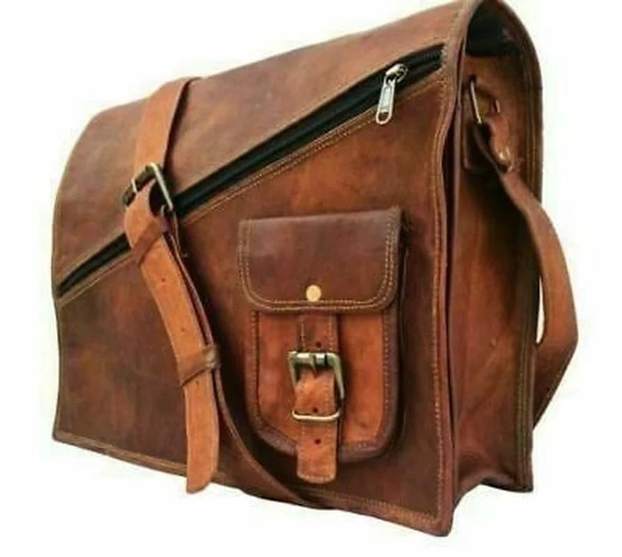 13 Inches Luxury Style Genuine Leather Cross Body Shoulder Bag Handmade Bag - View 1