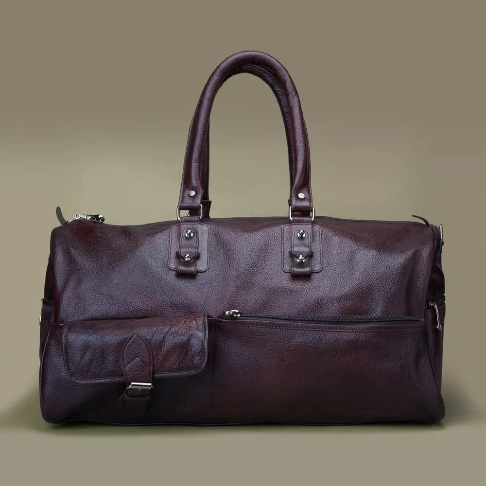 Baliga Genuine Leather Duffle CarryAll Bag