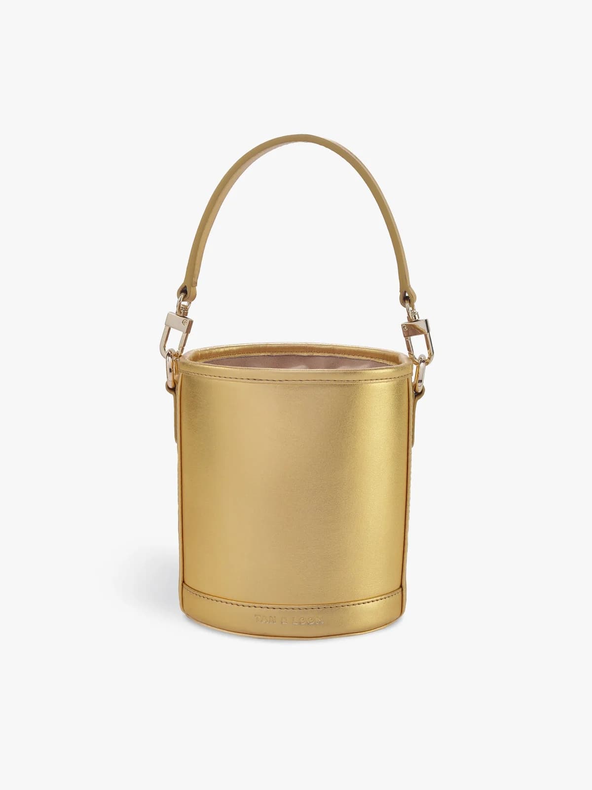 Barrel Potli (Goddess Gold Leather)